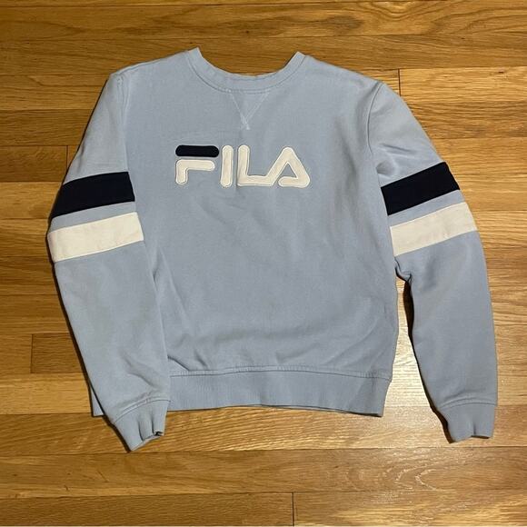 Fila Powder Blue Logo Sweatshirt - Size S - Picture 1 of 6